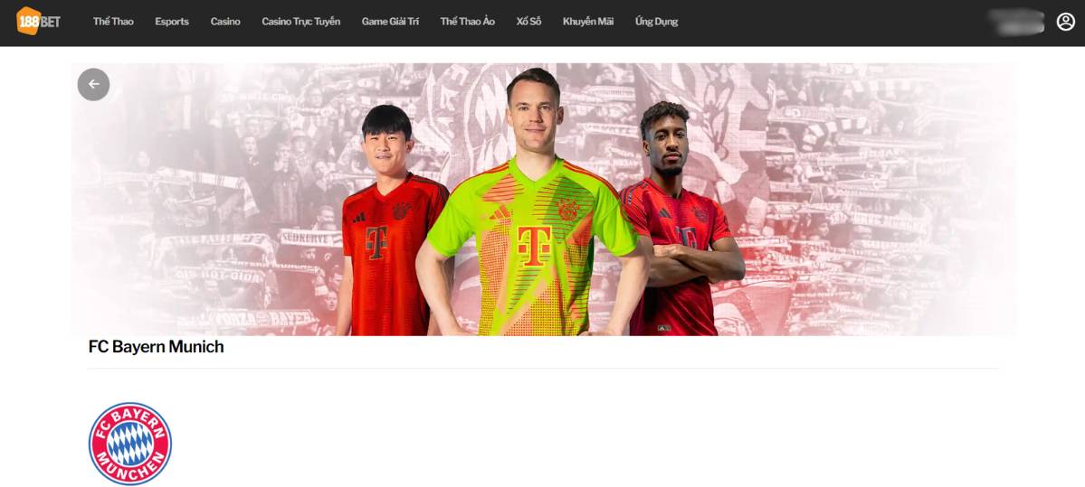 188BET tài trợ
